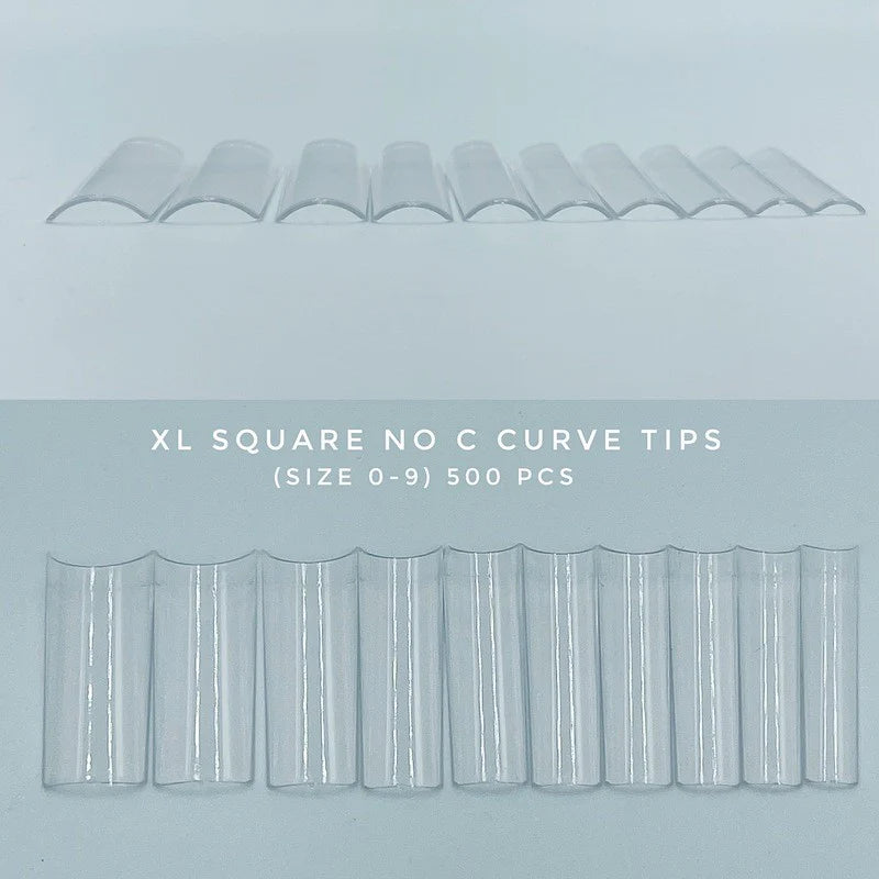 Móng tip no C curve
