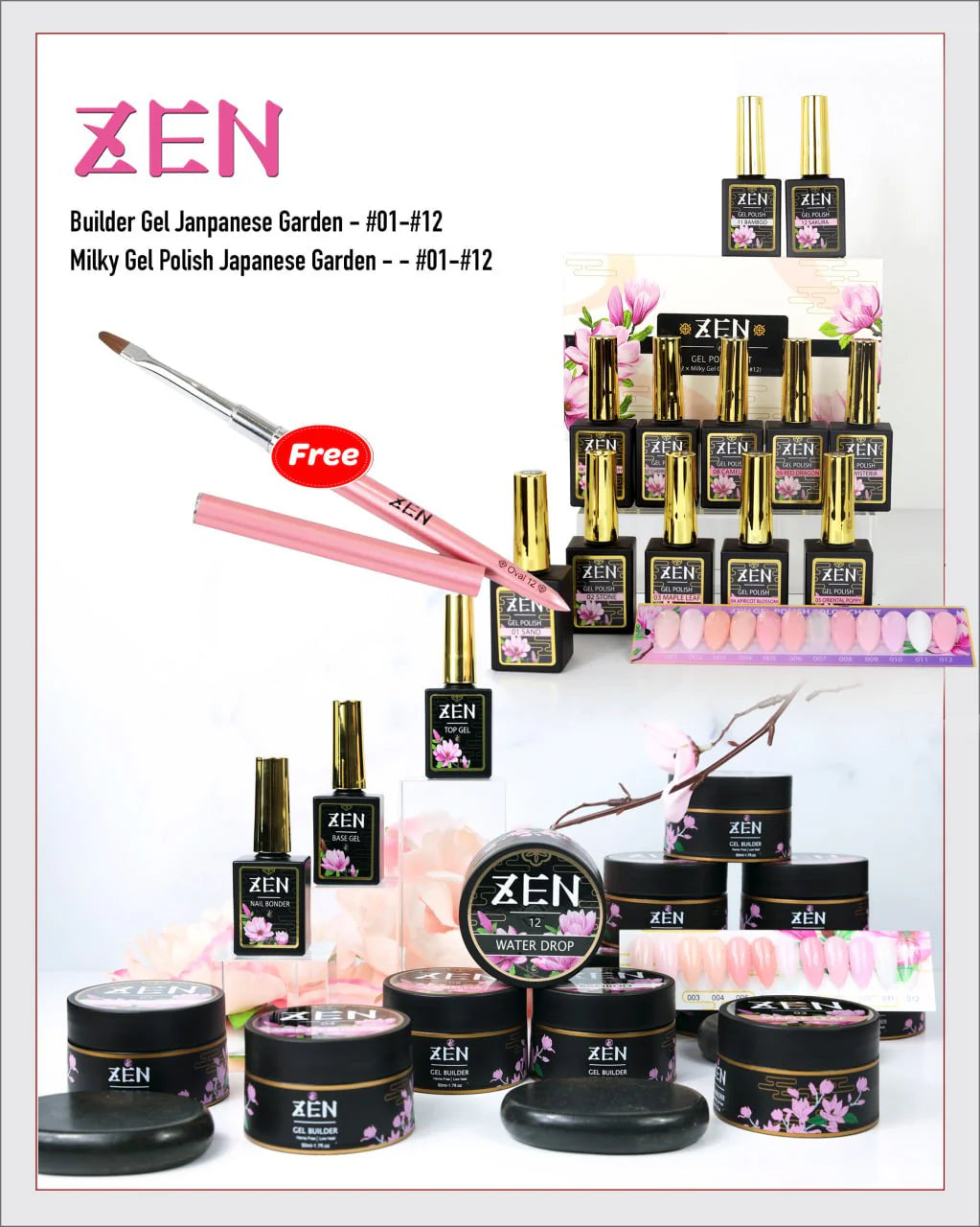 Zen Builder Gel Set 12 colors